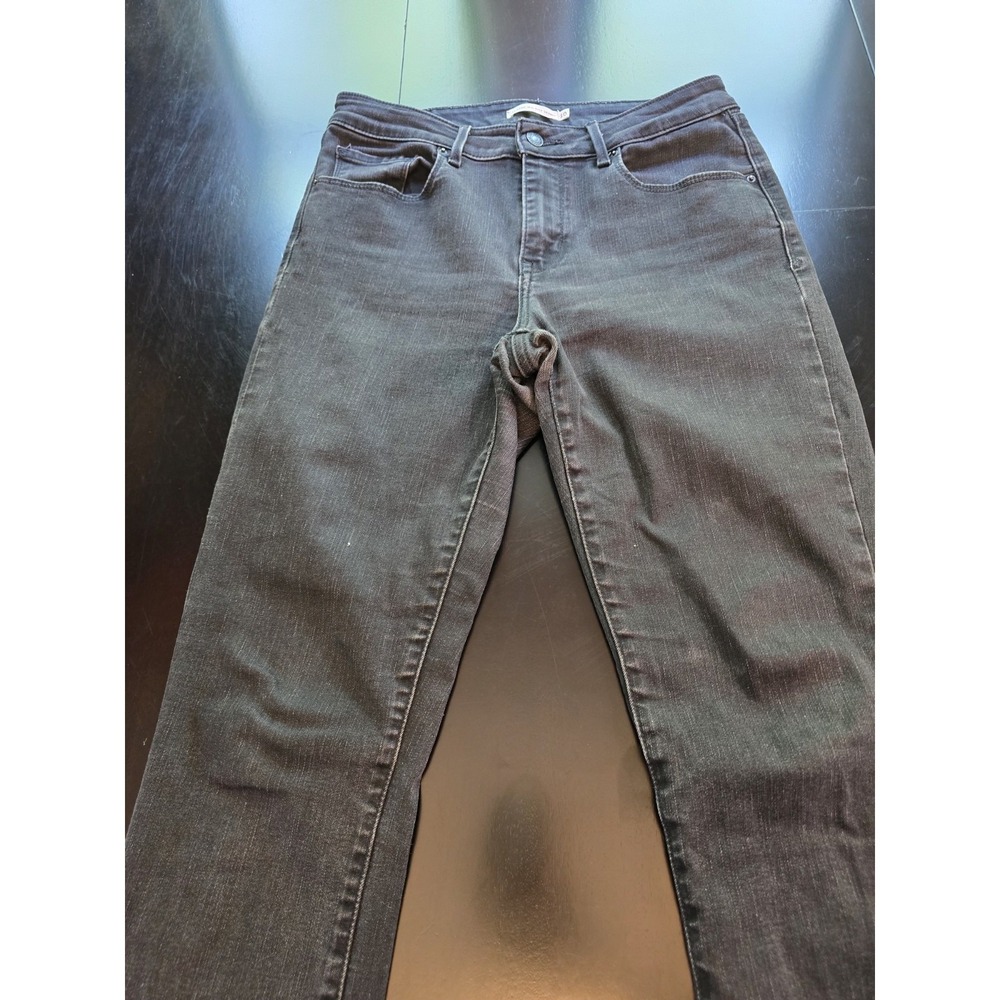 Levi's Classic Mid Rise Skinny Jeans Womens 10M‎ W30 L30 Black Denim 58575-0164